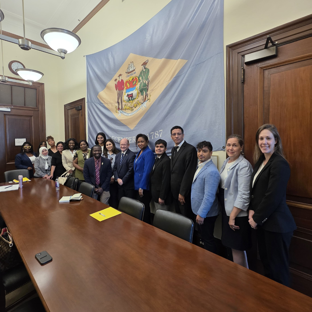 The Harriet Tubman Fellows met with Senator Coons during Advocacy Week 2026.